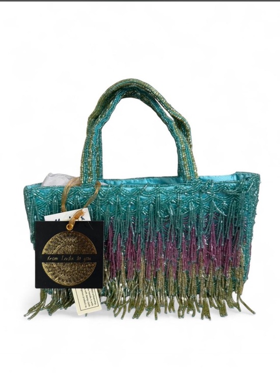 T.J.Maxx Handbags - Made in India Rainbow Fringe Beaded Bag